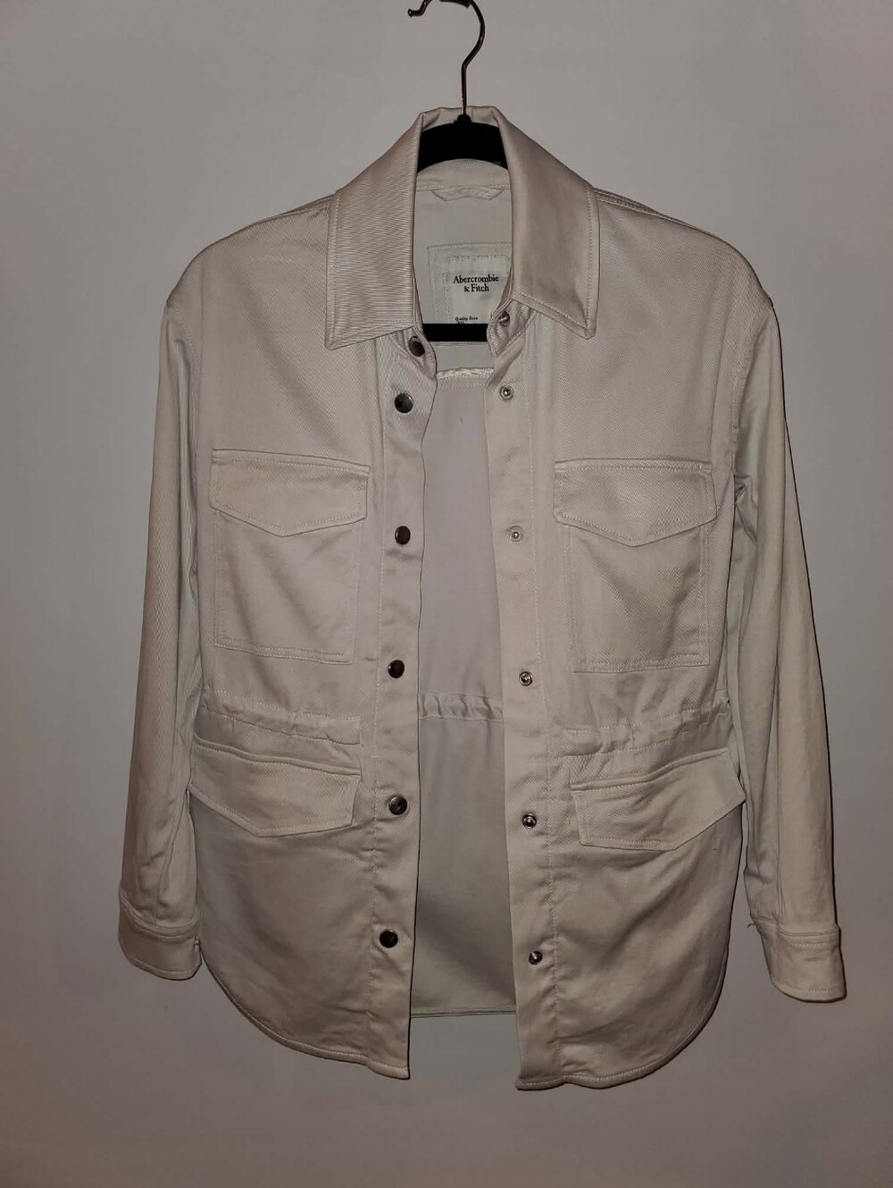 Abercrombie & Fitch Women's Off-White Utility Jacket